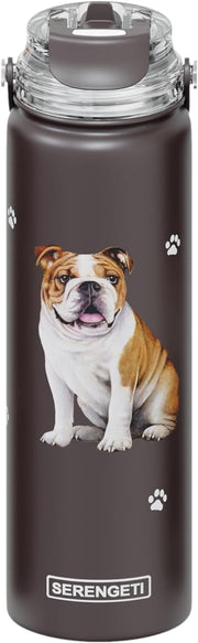 E & S Imports Serengeti Bulldog Stainless Steel Water Bottle 24 oz