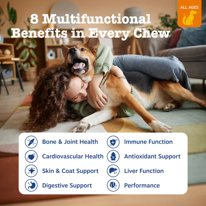 Zesty Paws 8-in1 Multivitamin Bites Soft Chews for Dogs 90 ct