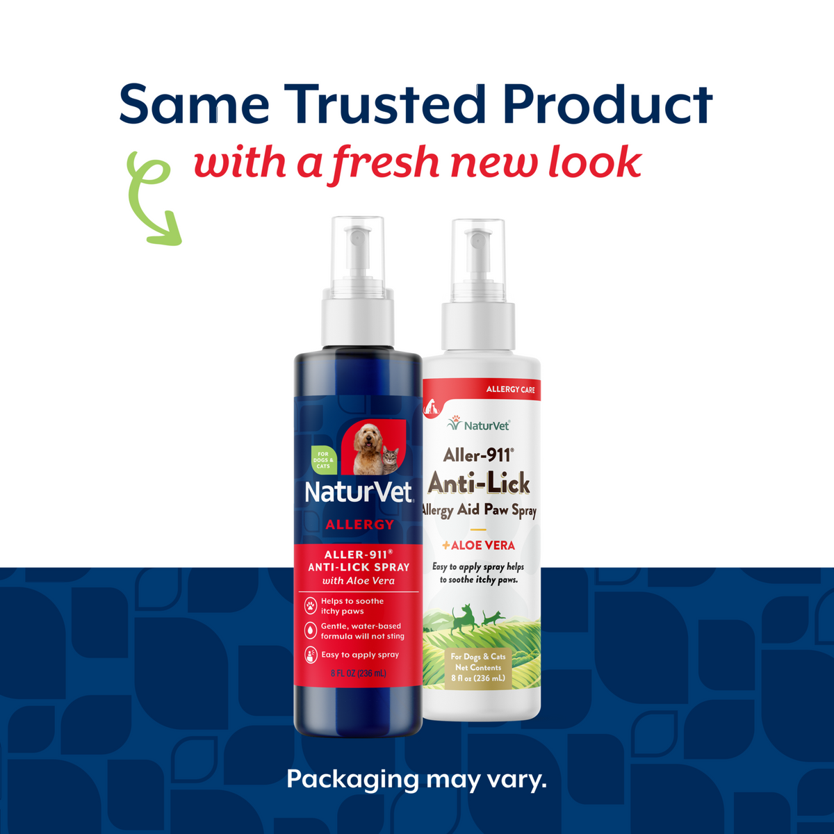 Naturvet Aller-911 Allergy Aid Anti-Lick Paw Spray for Dogs & Cats 8 oz