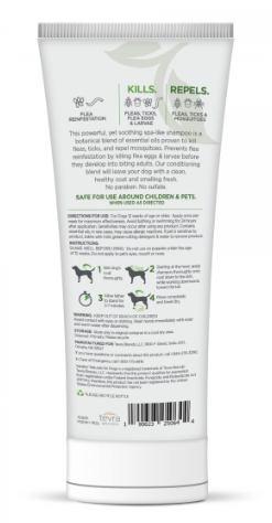 Vetality Naturals Flea & Tick Conditioning Shampoo for Dogs, Kills & Repels Fleas, Ticks & Mosquitoes 8 oz