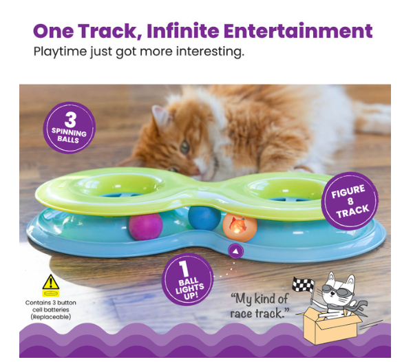 Catstages Infinity Ball Track Cat Toy