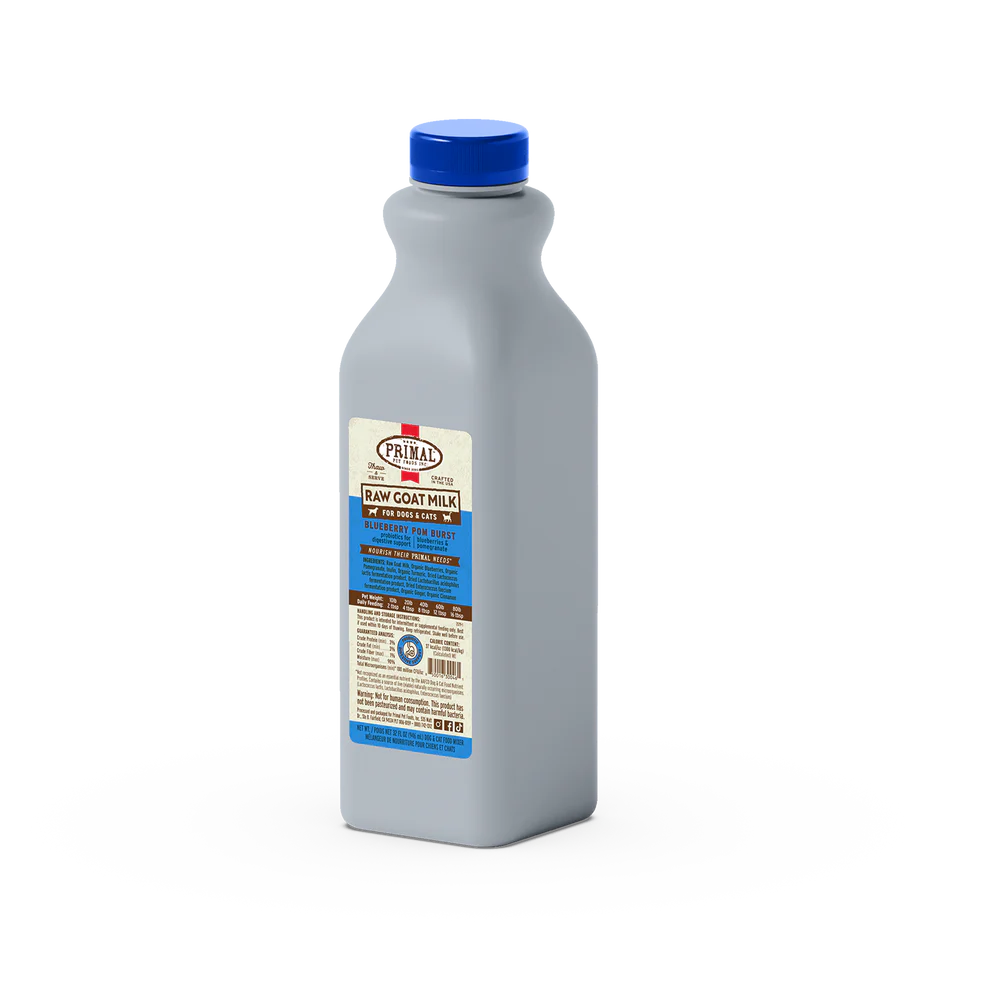 Primal Blueberry Pom Burst Frozen Raw Goat Milk 32 oz