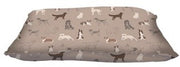 Pet Fringe Studio Pencil Dogs Pet Pillow Bed, 36 x 27 in