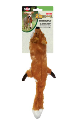 Spot Ethical Pet Skinneeez Stuffing-Free Fox Plush Dog Toy