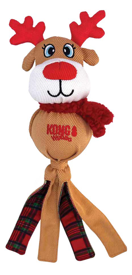 Kong Holiday Wubba Dog Toy, Assorted 15.8 in