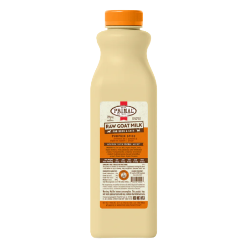 Primal Raw Frozen Pumpkin Spice Goat Milk 32 oz