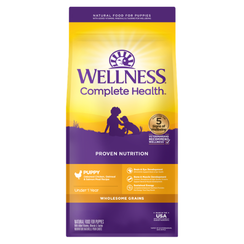 Wellness Complete Health Puppy Deboned Chicken, Oatmeal, & Salmon Meal Recipe Dry Dog Food