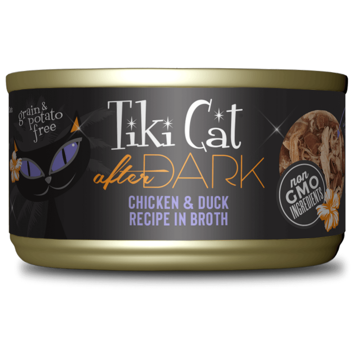 Tiki Cat After Dark Chicken & Duck in Broth Canned Cat Food