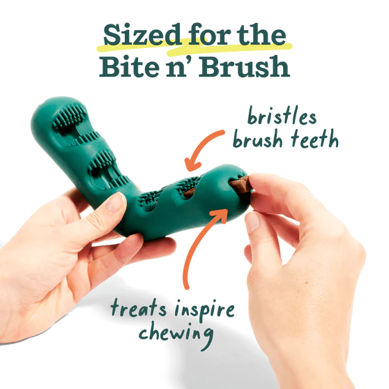 Woof Bite n' Brush Dental Refills Dog Treats 8 oz