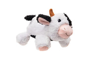 Growl Fuzzaroos Coco the Cow Plush Dog Toy 9 in
