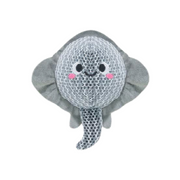 Hugsmart Summer Ocean Pals Plush Mesh Stingray Dog Toy 5.5 in