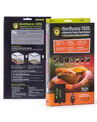 Galapagos Reptile Gear Geotherm Adjustable Under Tank Heater, 30-40 Gallon Glass Terrrarium 16 watt