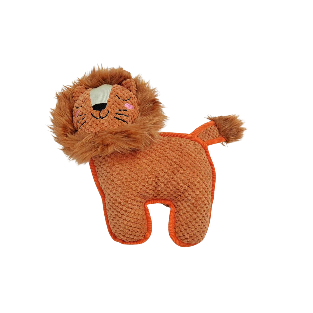 Pet Obsession Ruff N Roll Durable Plush Dog Toy- Lion 12 in