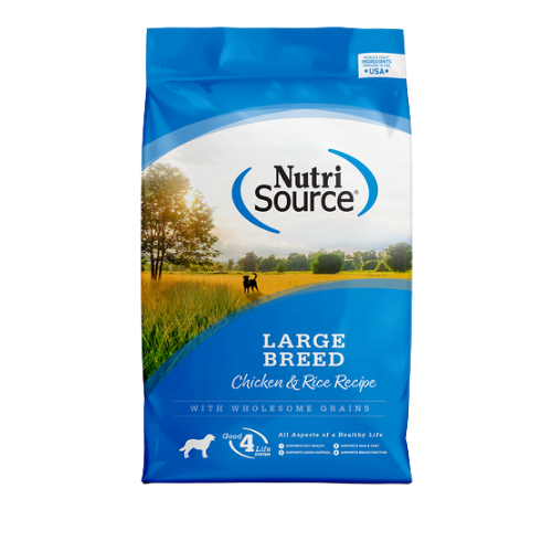 Nutrisource Chicken & Rice Large Breed Dry Dog Food 26 lb