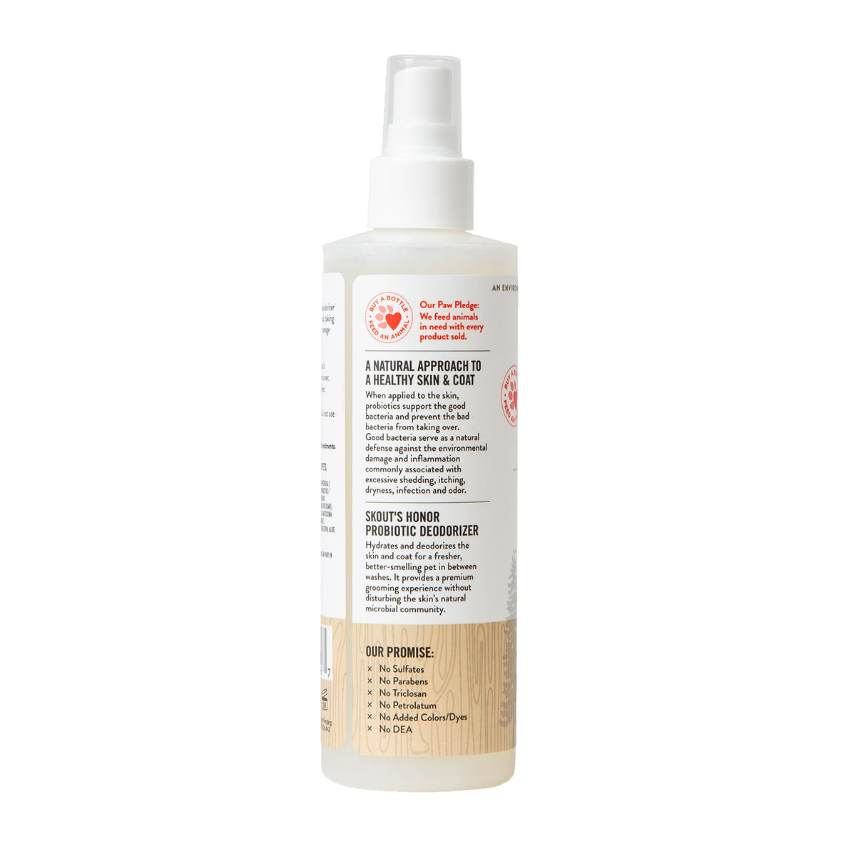 Skout's Honor Probiotic Deodorizing Spray Sandalwood & Vanilla Scent for Dogs 8 oz