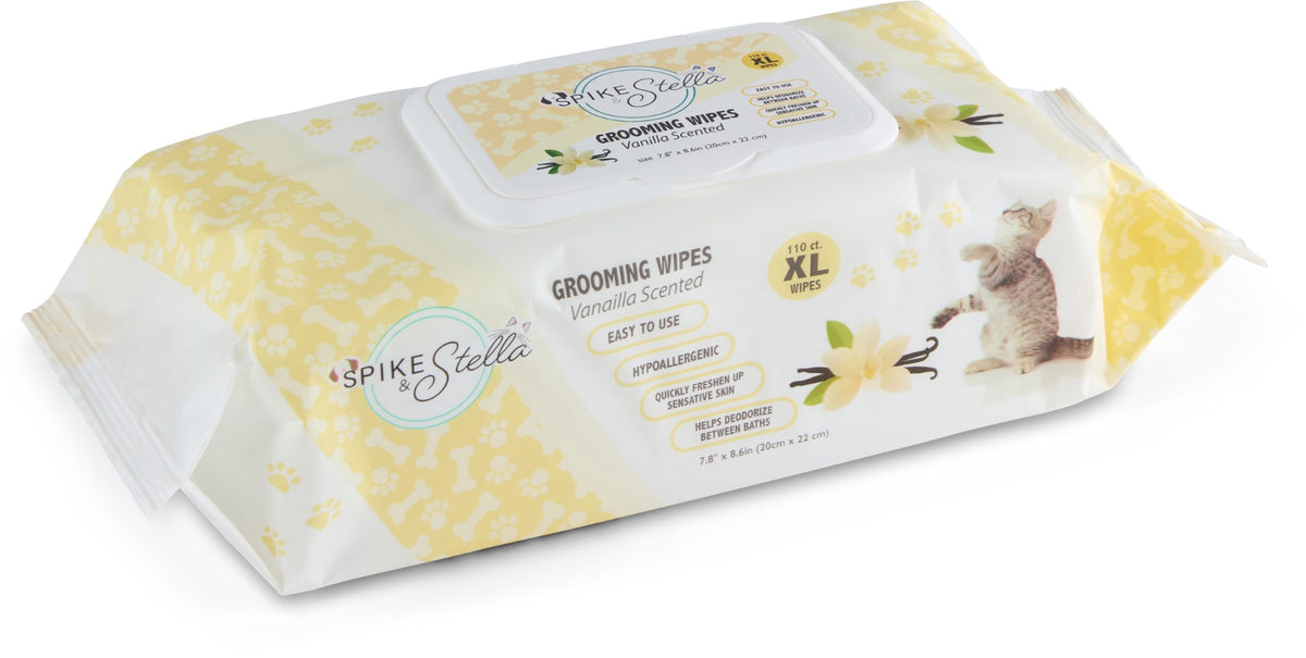 Cudlie 110 Pack Pet Grooming Wipes Vanilla