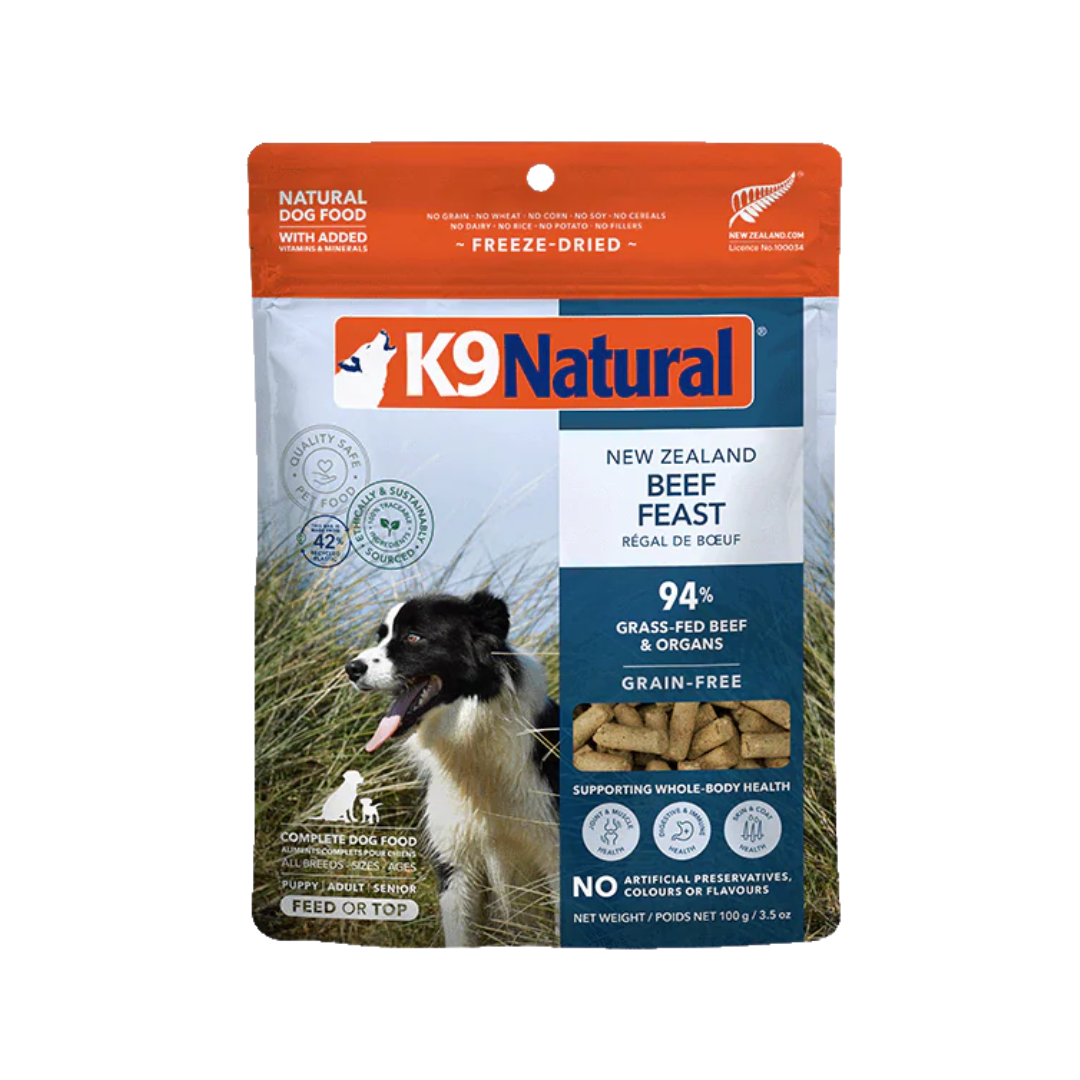 Natural Pet Food Beef Feast Freeze-Dried Dog Food Topper 3.5 oz