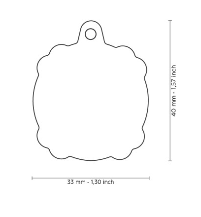Myfamily Enamel Skull & Crossbones Personalized Dog ID Tag