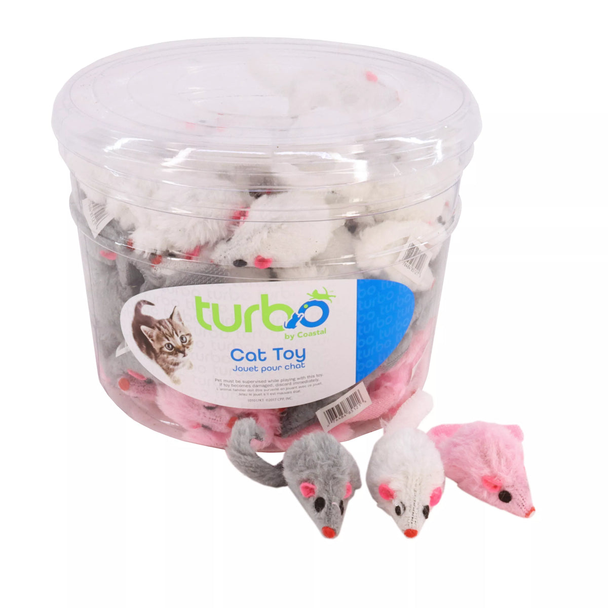 Coastal Pet Products Turbo Furry Mice Cat Toy