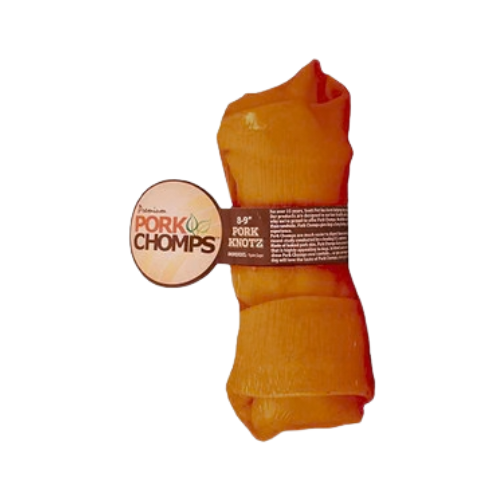Scott Pet Pork Chomps Roasted Pork Knotz Dog Bone 9 in