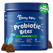 Zesty Paws Senior Advanced Probiotic Gut Health Soft Chews for Dogs 90 ct