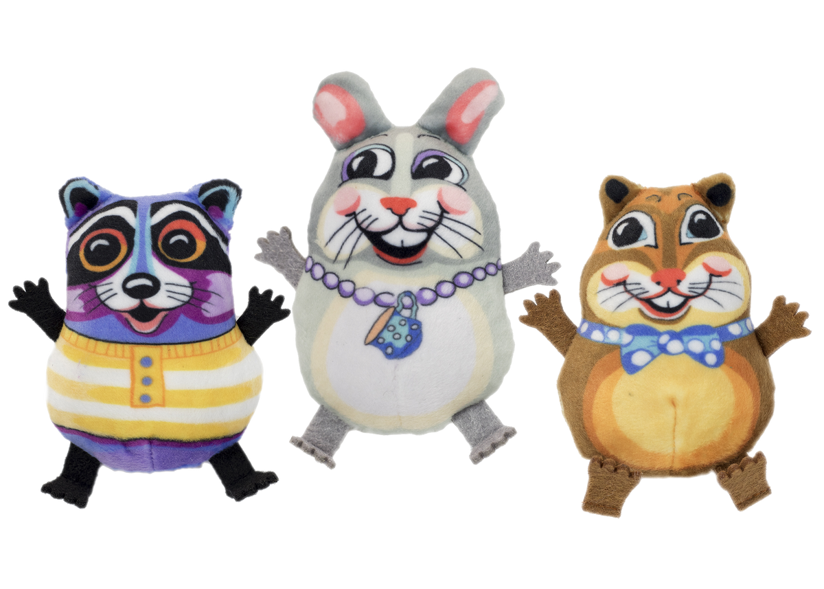 Multipet Fuzzu Teacup Fluffs Cat Toy, Assorted