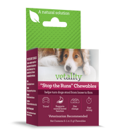 Vetality "Stop the Runs" Anti-Diarrhea Chewable Tablets for Dogs 6 ct