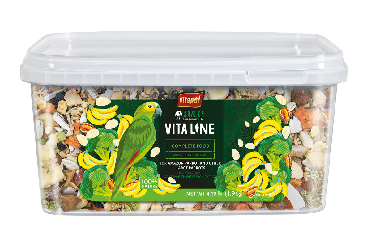 A&E Vita Line Complete Food for Amazon Parrots & Other Large Parrots 4.2 lb