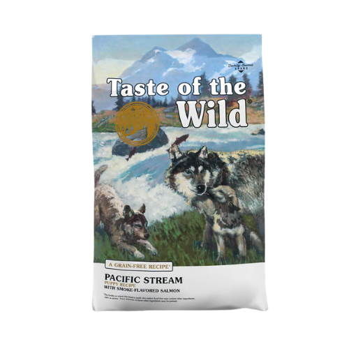 Taste Of The Wild Pacific Stream Puppy Recipe Grain-Free Dry Dog Food 14 lb