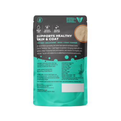 Tiki Cat Solutions Skin & Coat Salmon Recipe Cat Food Topper 1.5 oz