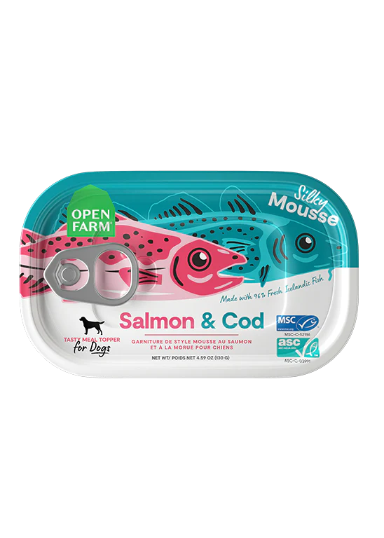 Open Farm Silky Mousse Salmon & Cod Food Topper for Dogs
