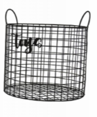 Crystal Art Gallery Metal "Toys" Storage Basket Bin 12 x12 x10 in