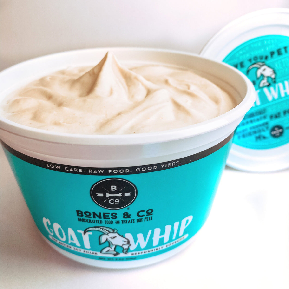 Bones & Company Frozen Goat Whip for Dogs & Cats 8 oz