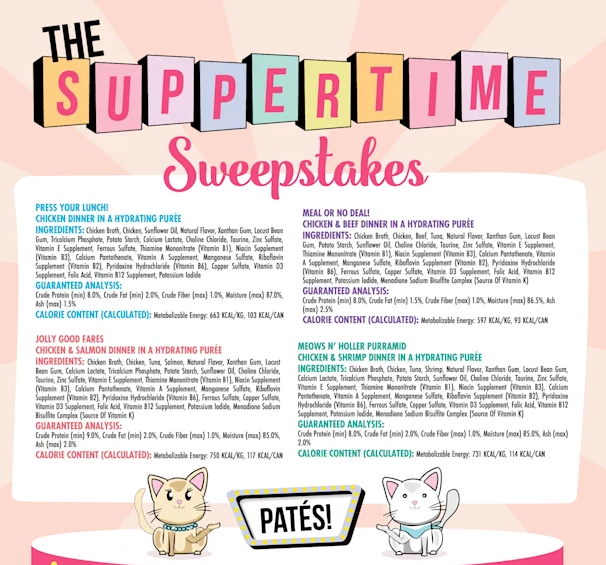 Weruva Pate The Suppertime Sweepstakes Variety Pack Wet Cat Food 12 ct