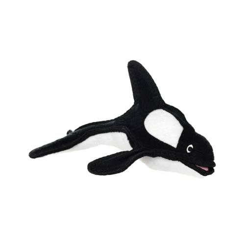 Tuffy's Ocean Killer Whale Plush Durable Dog Toy 11 in