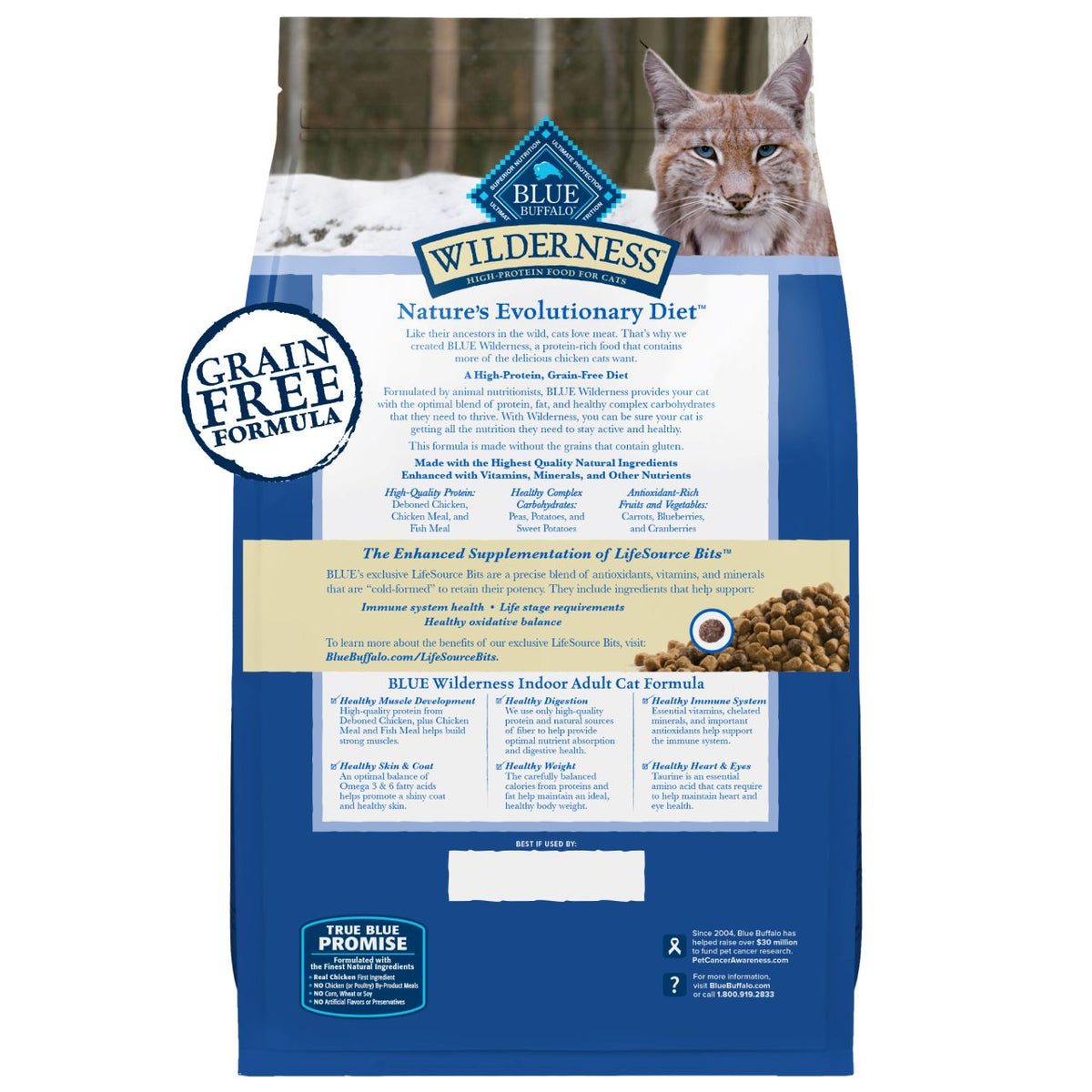 Blue Buffalo Wilderness Indoor Chicken Recipe Dry Cat Food