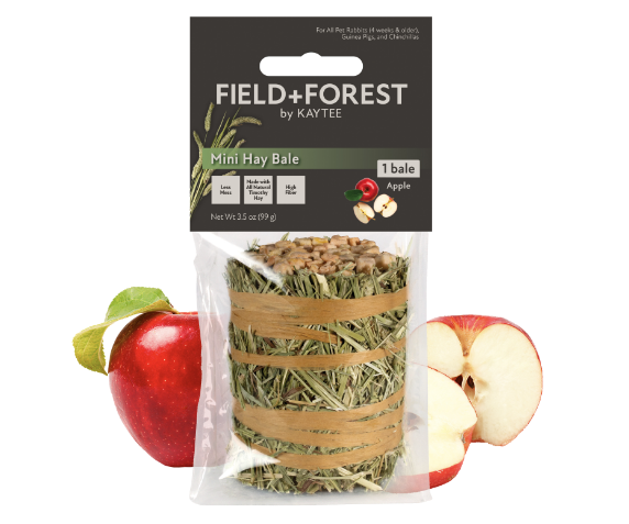 Kaytee Field + Forest Mini Hay Bale with Apples 3.5 oz