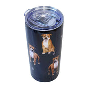 E & S Imports Serengeti Pit Bull Stainless Steel, Vacuum Insulated Tumbler with Spill Proof Lid 20 oz