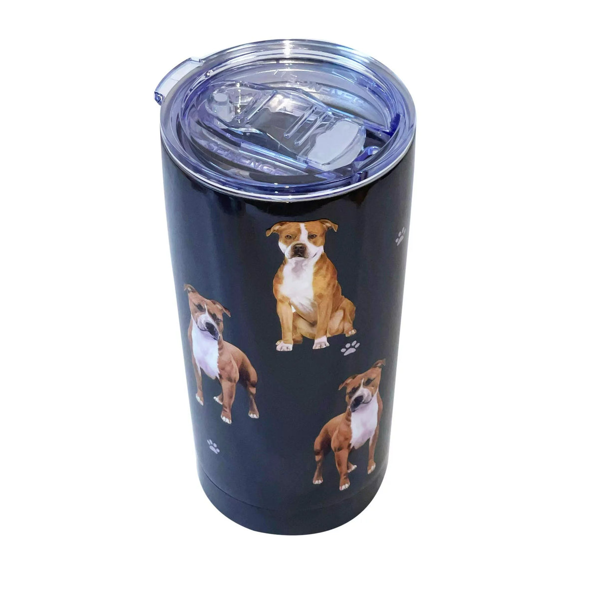 E & S Imports Serengeti Pit Bull Stainless Steel, Vacuum Insulated Tumbler with Spill Proof Lid 20 oz