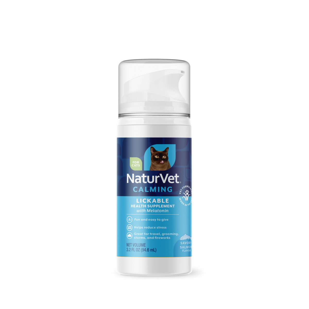 Naturvet Lickable Quiet Moments Calming Supplement for Cats 3 oz