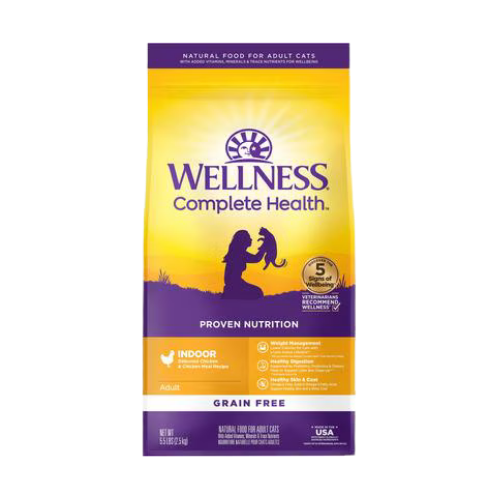 Wellness Complete Health Indoor Deboned Chicken Recipe Grain-Free Adult Dry Cat Food 5.5 lb