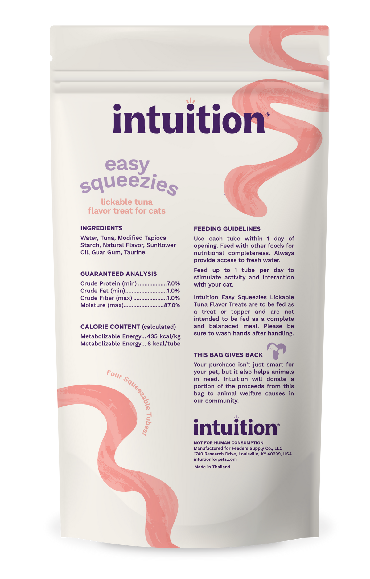 Intuition Easy Squeezies Tuna Recipe Lickable Cat Treats 4 pk