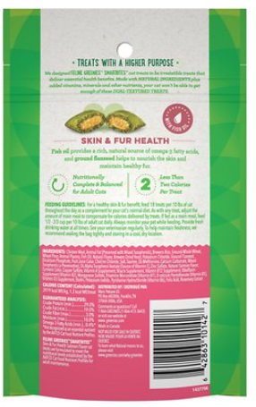 Greenies Feline Smartbites Skin & Fur Health Salmon Flavor Cat Treats 2.1 oz