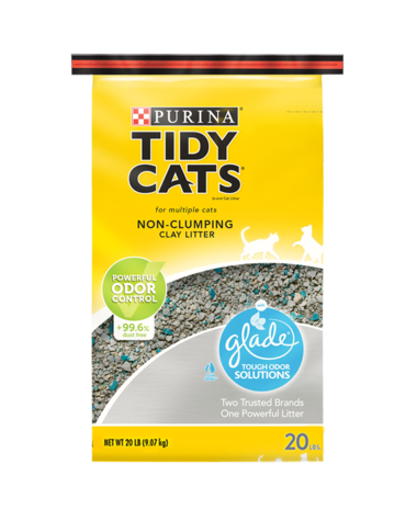 Tidy Cats Glade Tough Odor Non-Clumping Cat Litter 20 lb