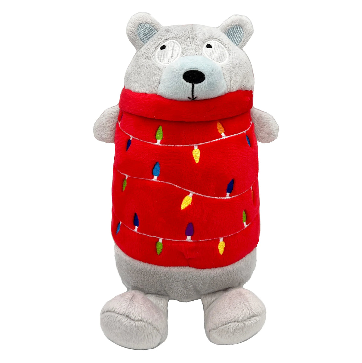 Huxley & Kent Holiday Deck the Bear Plush Dog Toy 6 in