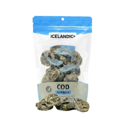 Icelandic+ Pure Fish Cod Skin Rolls for Dogs 3 oz