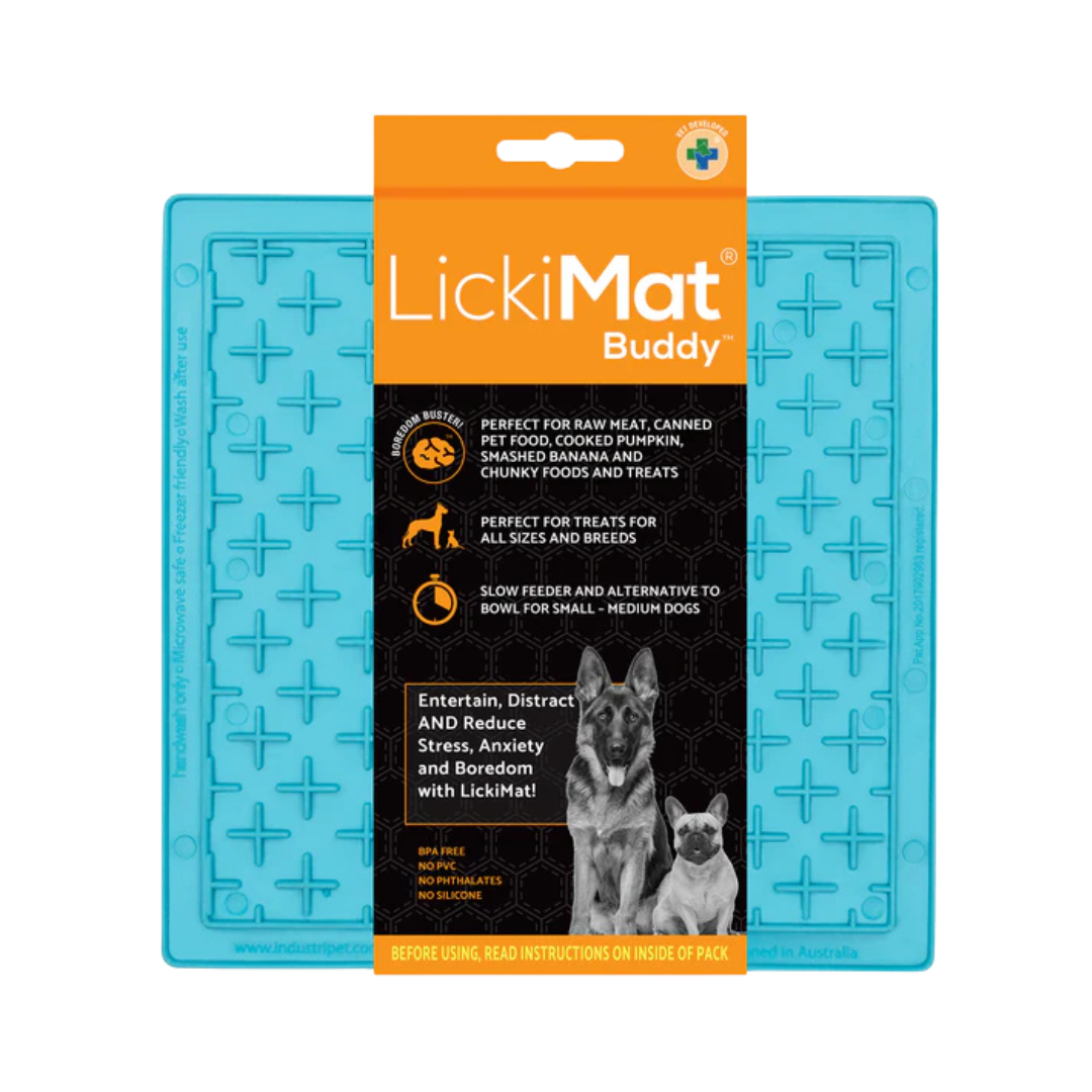 Lickimat Turquoise Buddy Mat Dog Slow Feeder