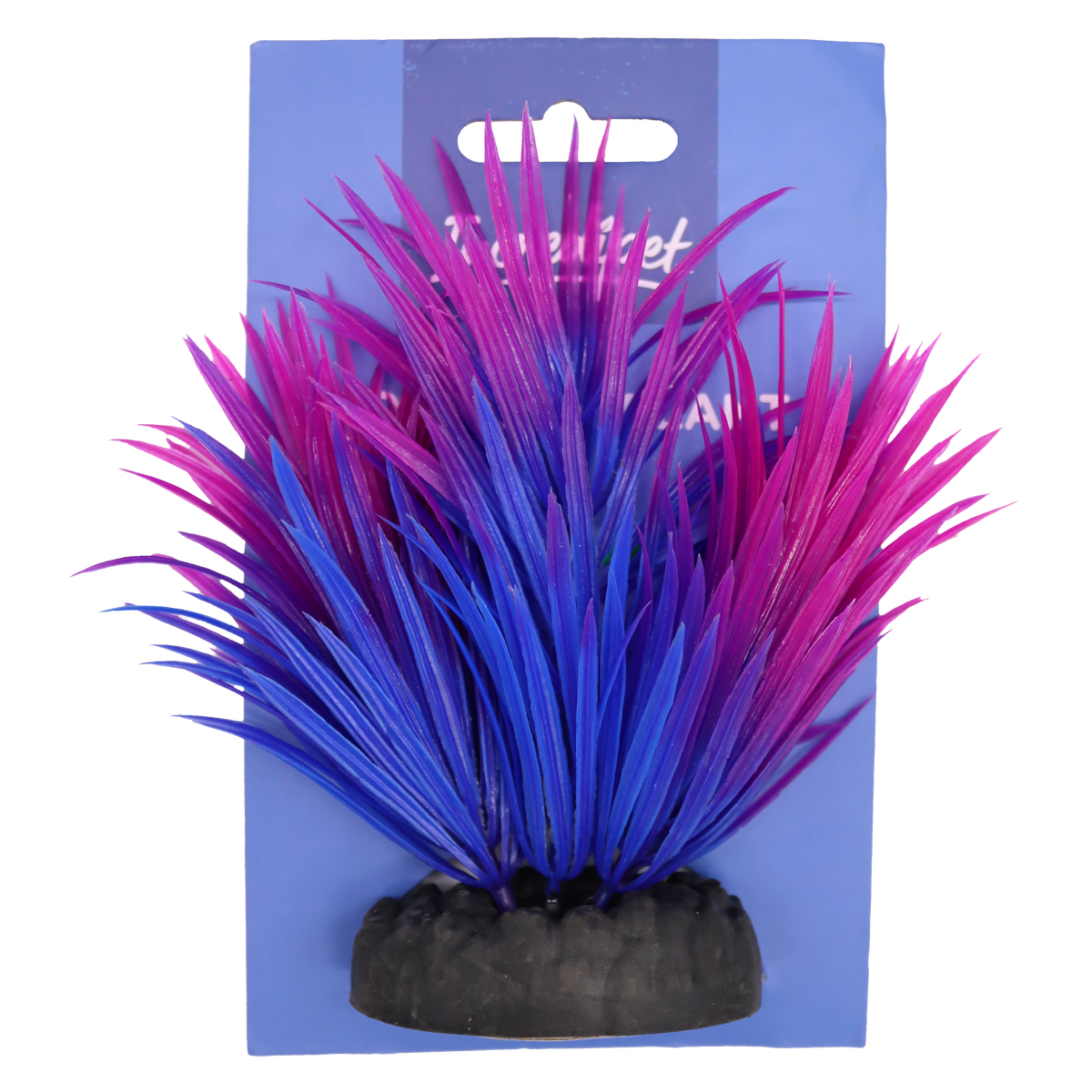 Incredipet Plastic Bulbophyllum Aquarium Plant, Purple 4 in