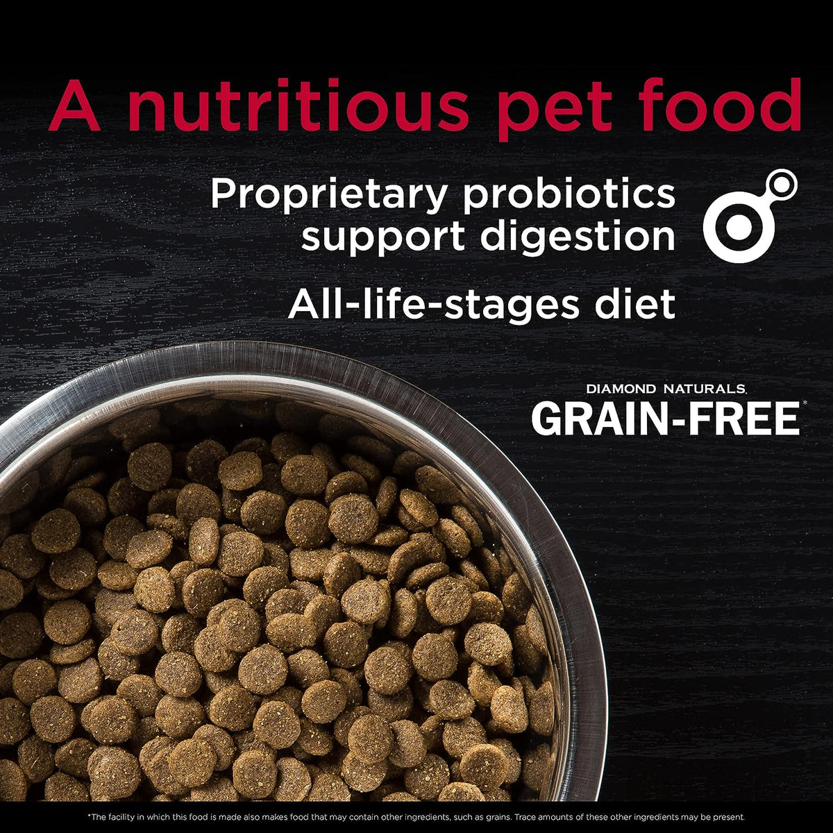 Diamond Naturals Grain-Free Whitefish & Sweet Potato Dry Dog Food 28 lb