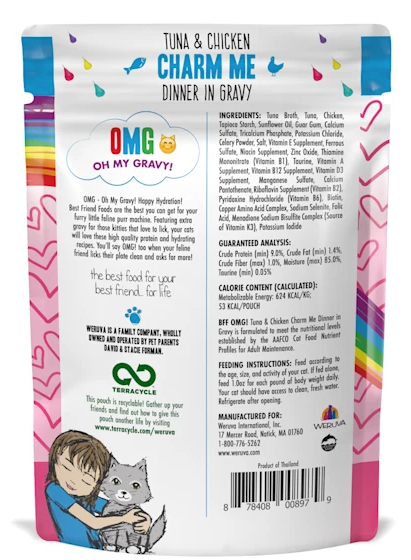 Weruva B.F.F. Oh My Gravy Charm Me Tuna & Chicken Dinner In Gravy Grain-Free Wet Cat Food